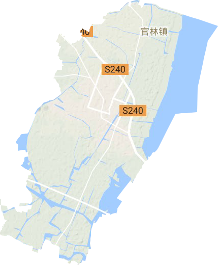 官林鎮(zhèn)地形圖