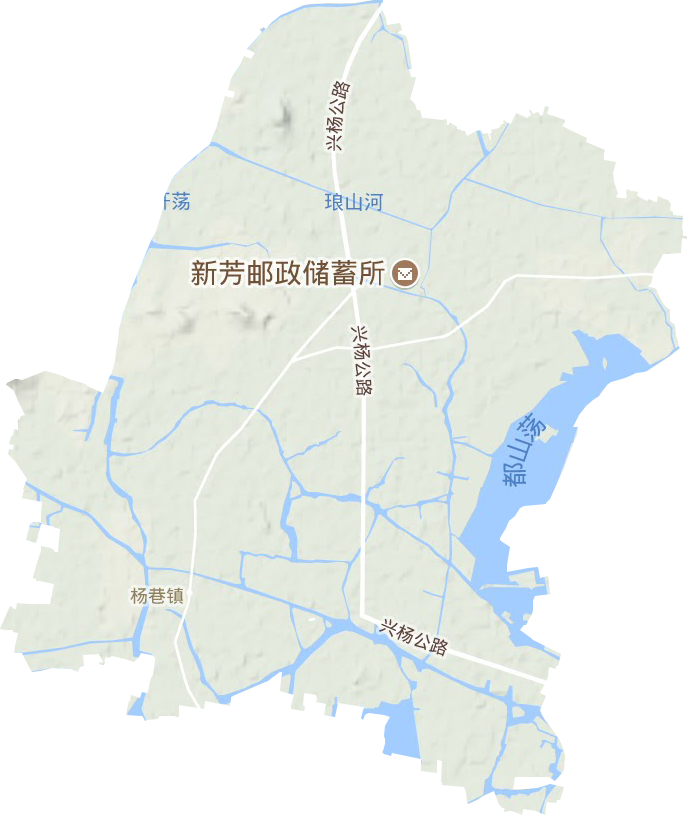 楊巷鎮(zhèn)地形圖