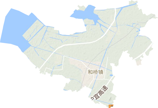 和橋鎮地形圖