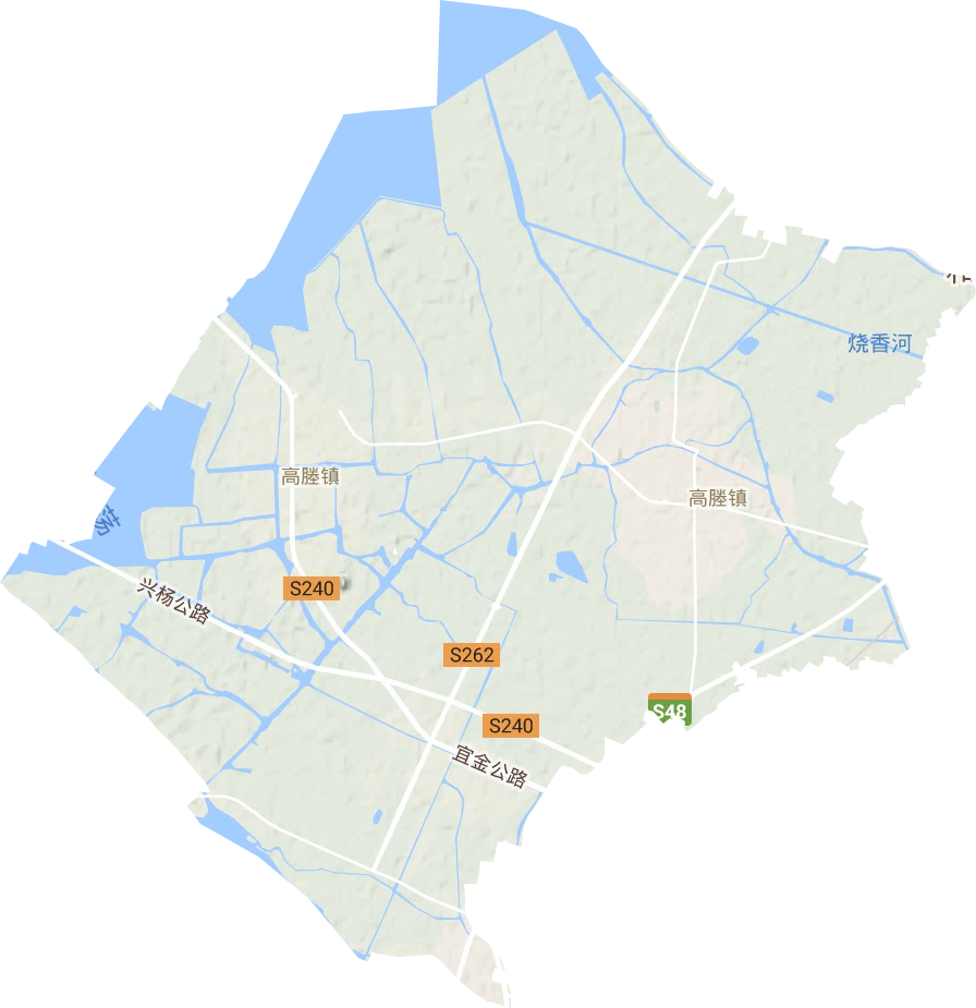 高塍鎮地形圖