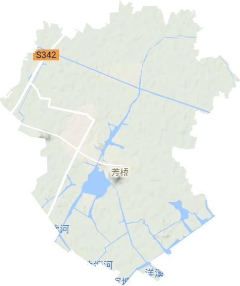 芳橋鎮地形圖