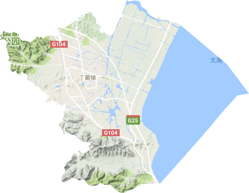 丁蜀鎮地形圖