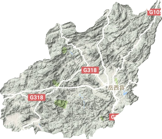 岳西縣地形圖