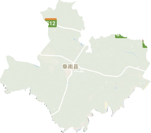 阜南縣地形圖