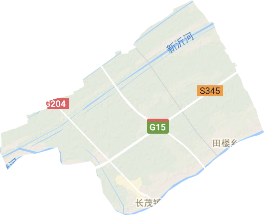 田樓鎮地形圖
