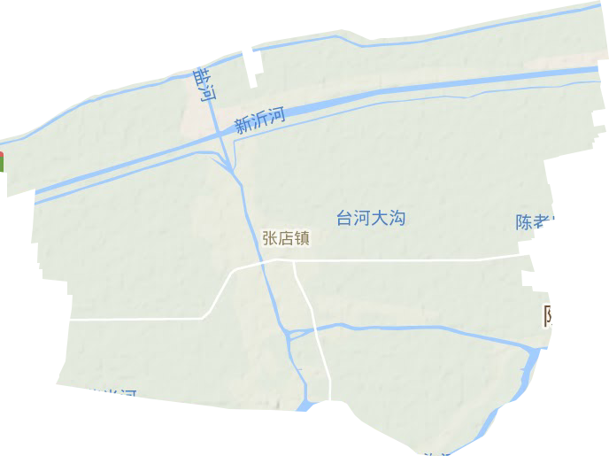 張店鎮(zhèn)地形圖