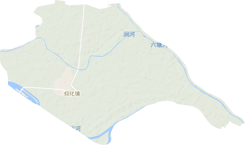 仰化鎮地形圖