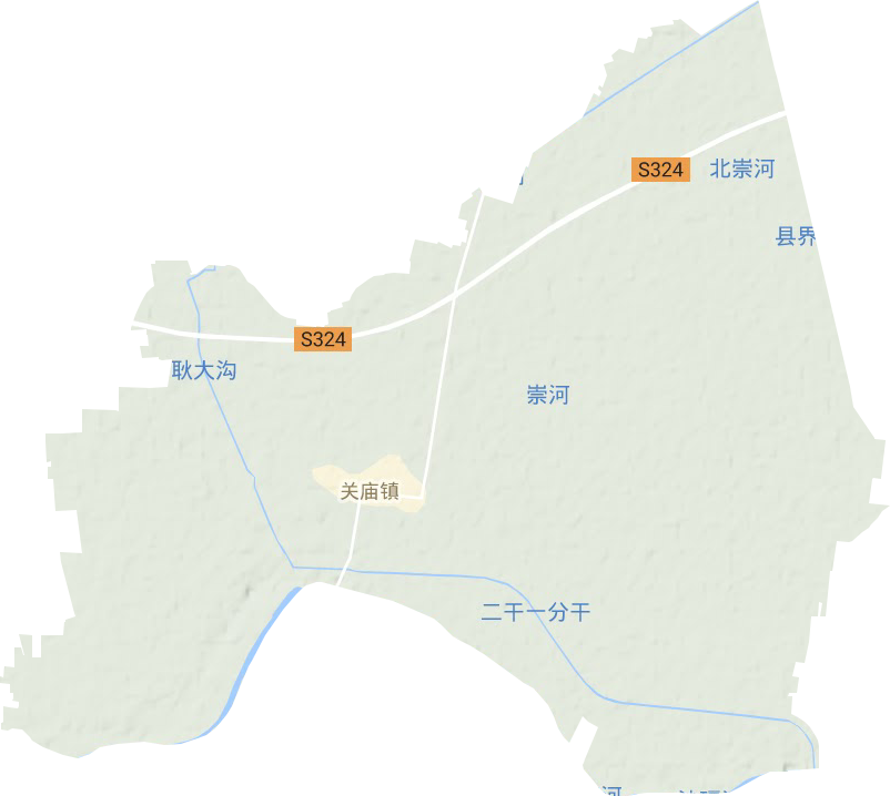 關廟鎮地形圖