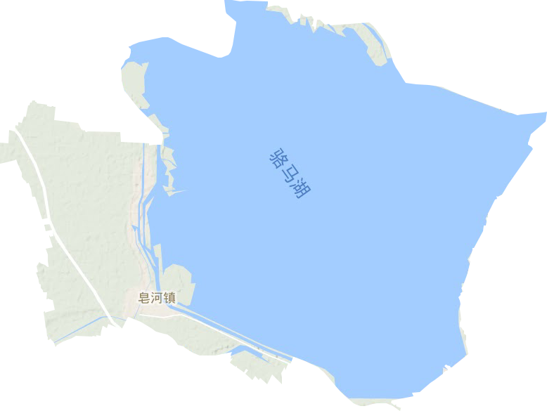 皂河鎮地形圖