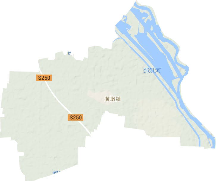 黃墩鎮地形圖