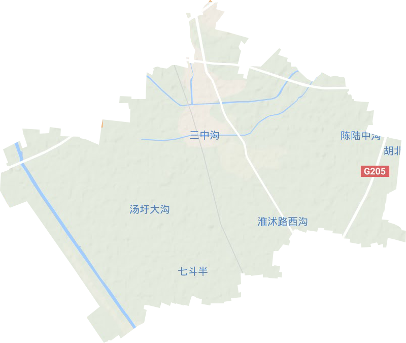 十字街道地形圖