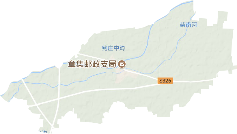 章集街道地形圖