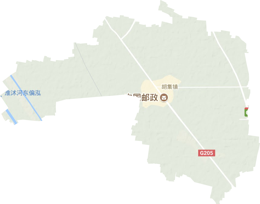 胡集鎮(zhèn)地形圖
