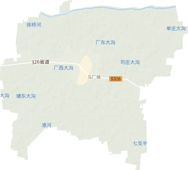 馬廠鎮(zhèn)地形圖