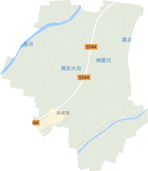 高墟鎮地形圖