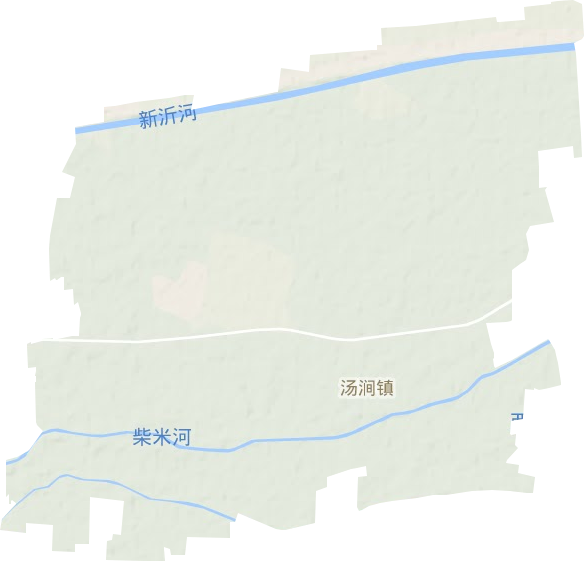 湯澗鎮地形圖