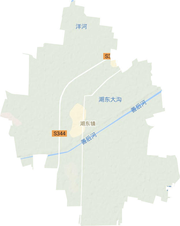 湖東鎮地形圖