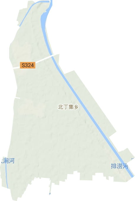 北丁集鄉(xiāng)地形圖