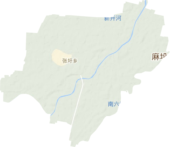 張圩鄉地形圖