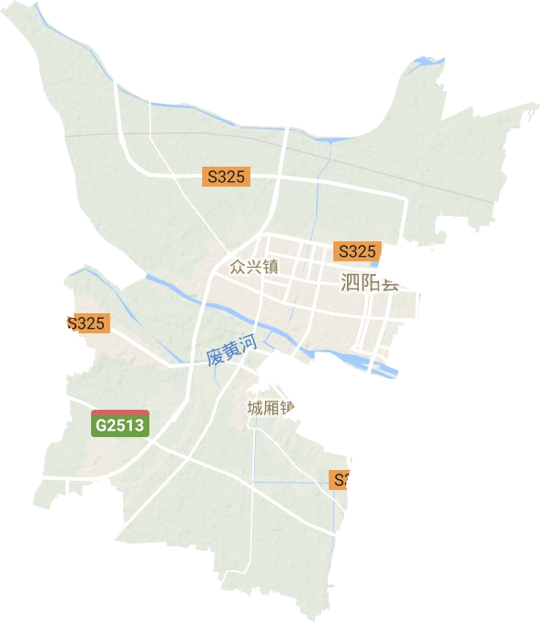眾興鎮地形圖