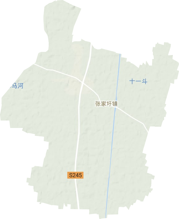 張家圩鎮地形圖