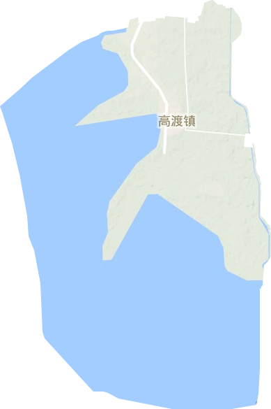 高渡鎮地形圖