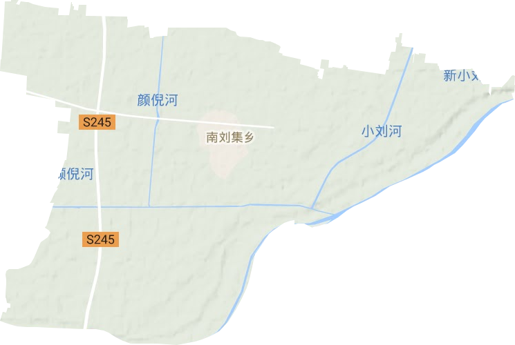 南劉集鄉地形圖