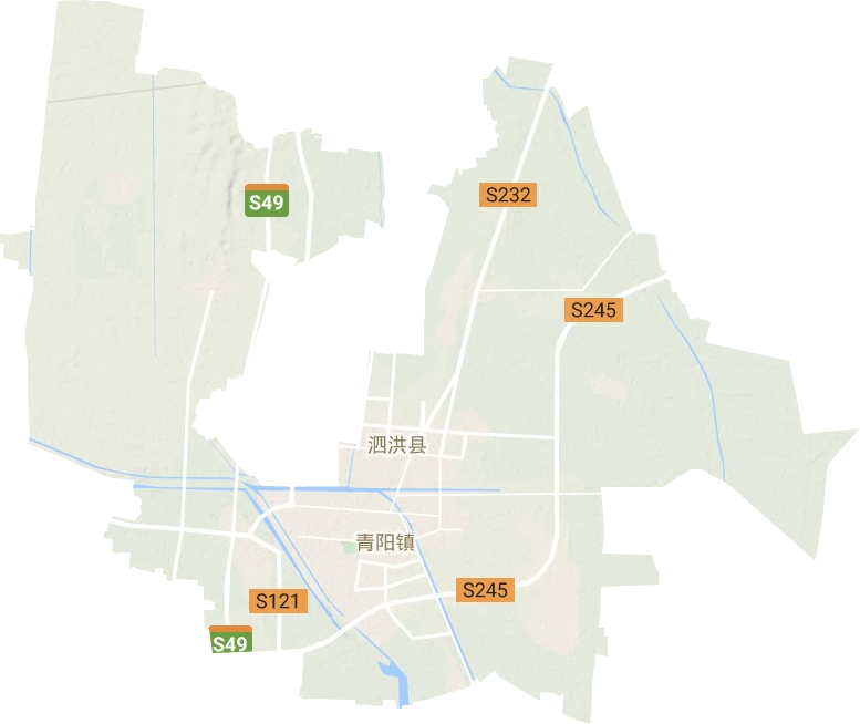 青陽鎮地形圖