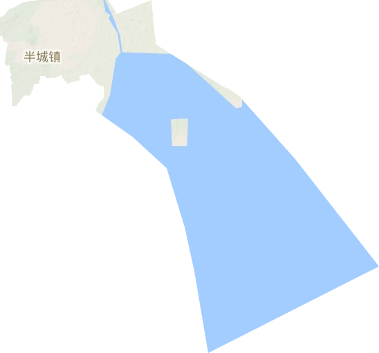 半城鎮地形圖