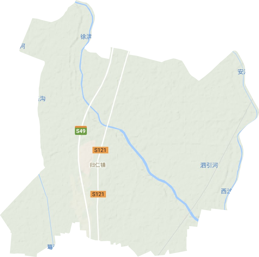 歸仁鎮地形圖