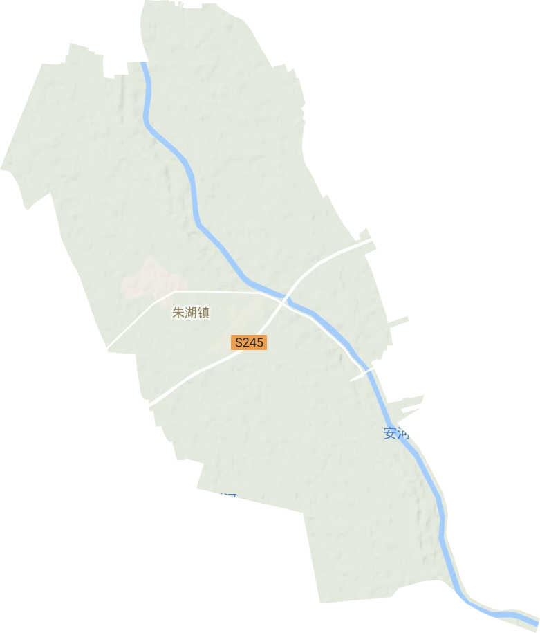 朱湖鎮(zhèn)地形圖