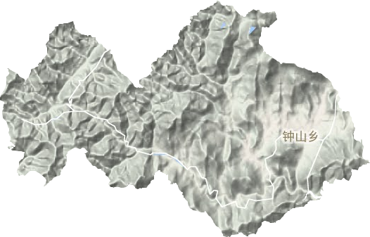 鐘山鄉地形圖