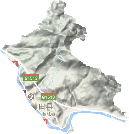 鶴城街道地形圖