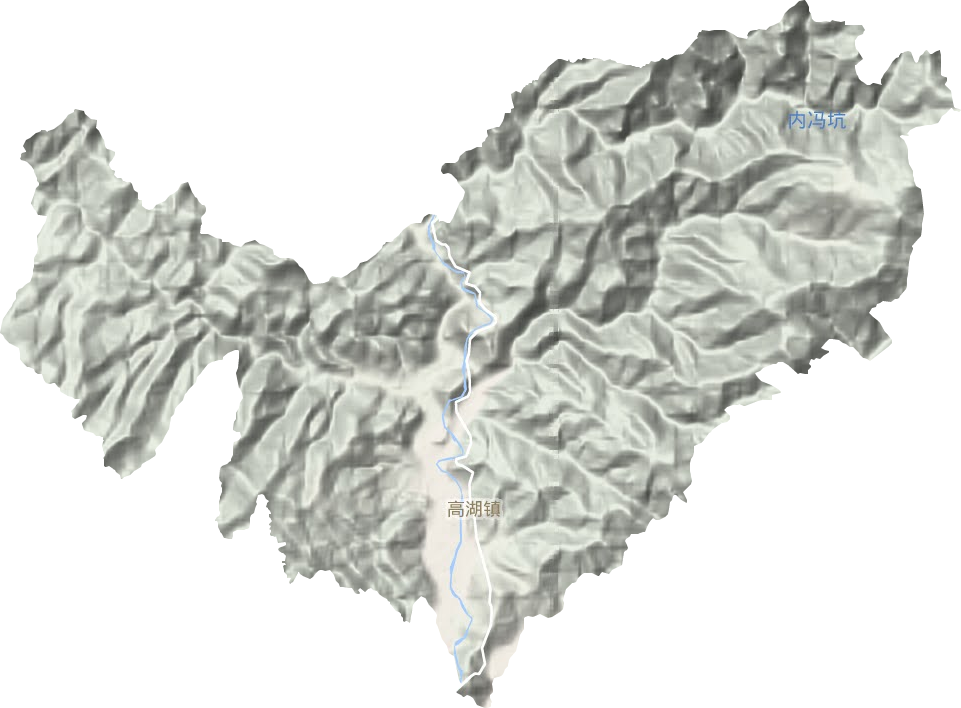 高湖鎮地形圖