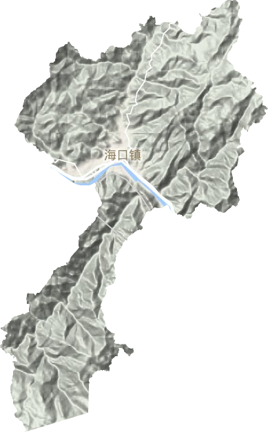 海口鎮(zhèn)地形圖