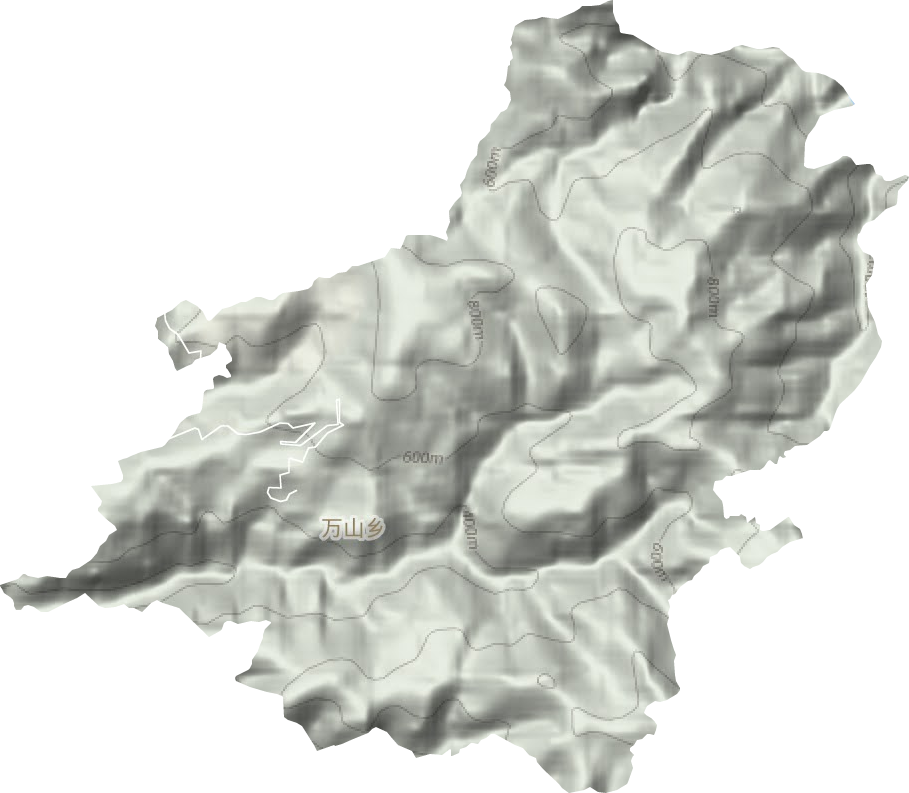 萬山鄉地形圖