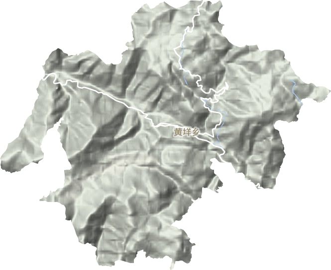 黃垟鄉地形圖
