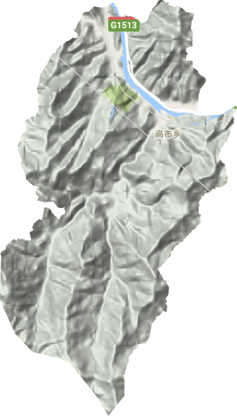 高市鄉(xiāng)地形圖