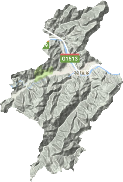 禎埠鄉地形圖