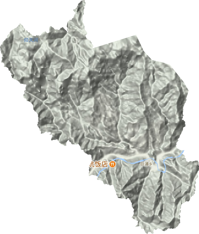 巨浦鄉地形圖