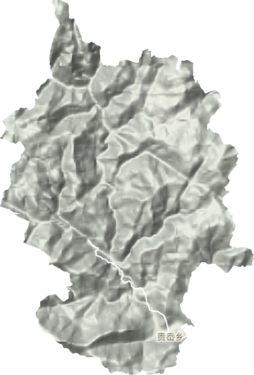 貴岙鄉地形圖