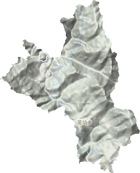 吳坑鄉地形圖