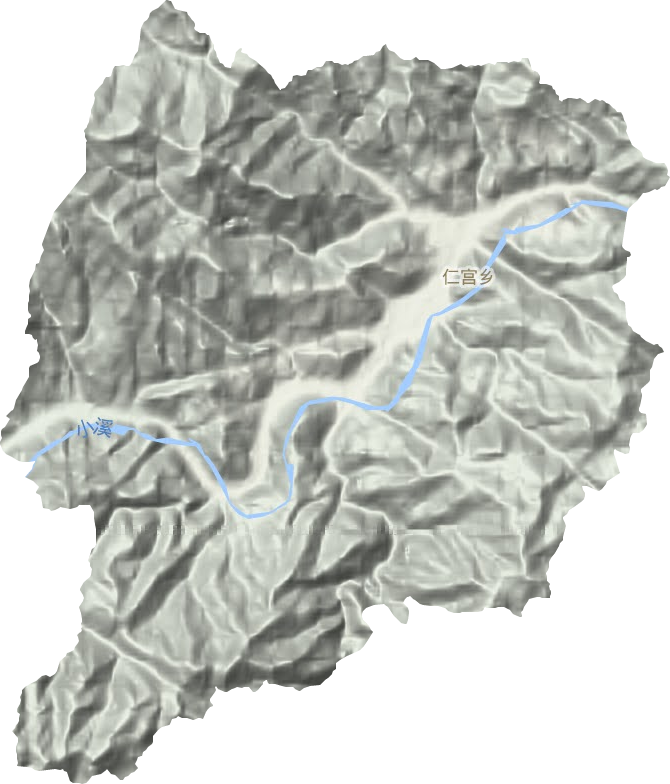 仁宮鄉地形圖