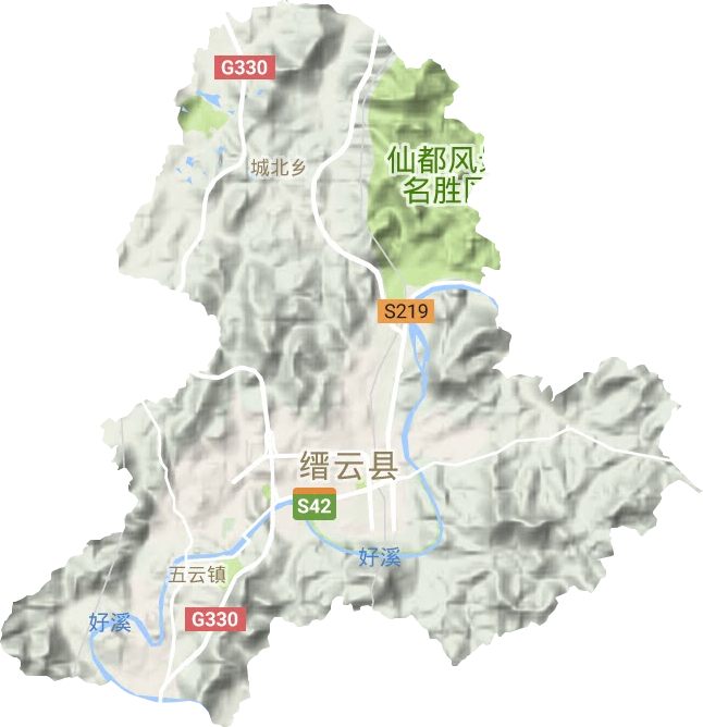 五云街道地形圖