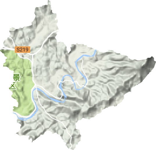 仙都街道地形圖