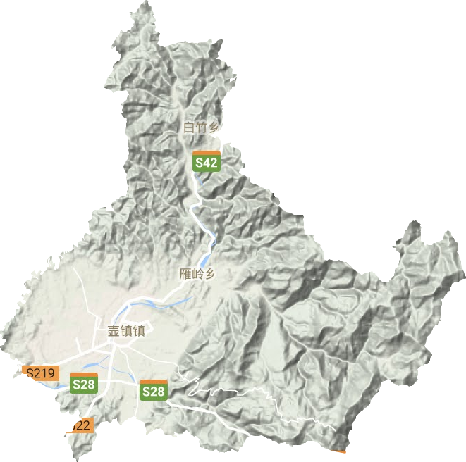 壺鎮(zhèn)鎮(zhèn)地形圖