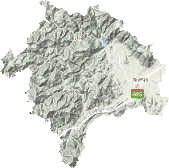 新建鎮(zhèn)地形圖