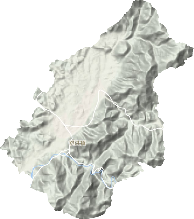 舒洪鎮地形圖