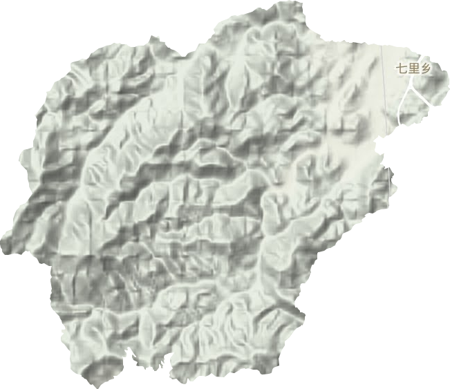 七里鄉(xiāng)地形圖