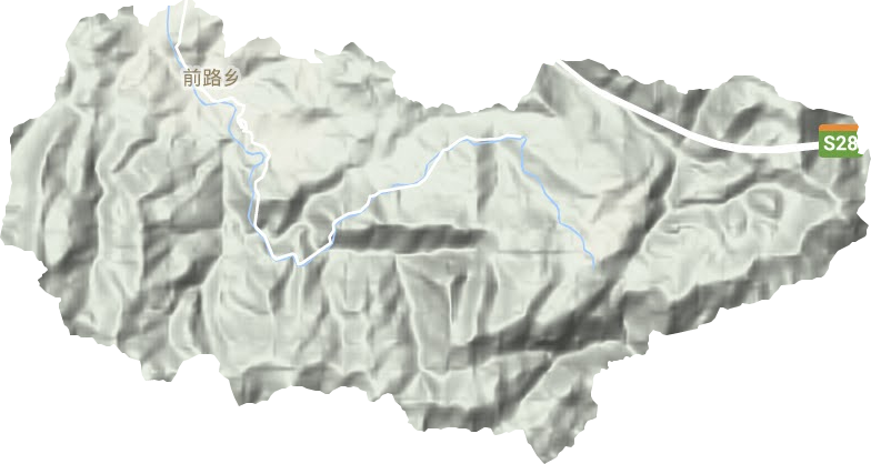 前路鄉地形圖